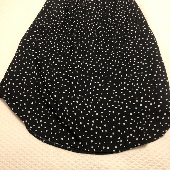 NWOT Loft Petite Dot Mixed Media Flair Dress - Picture 11 of 14